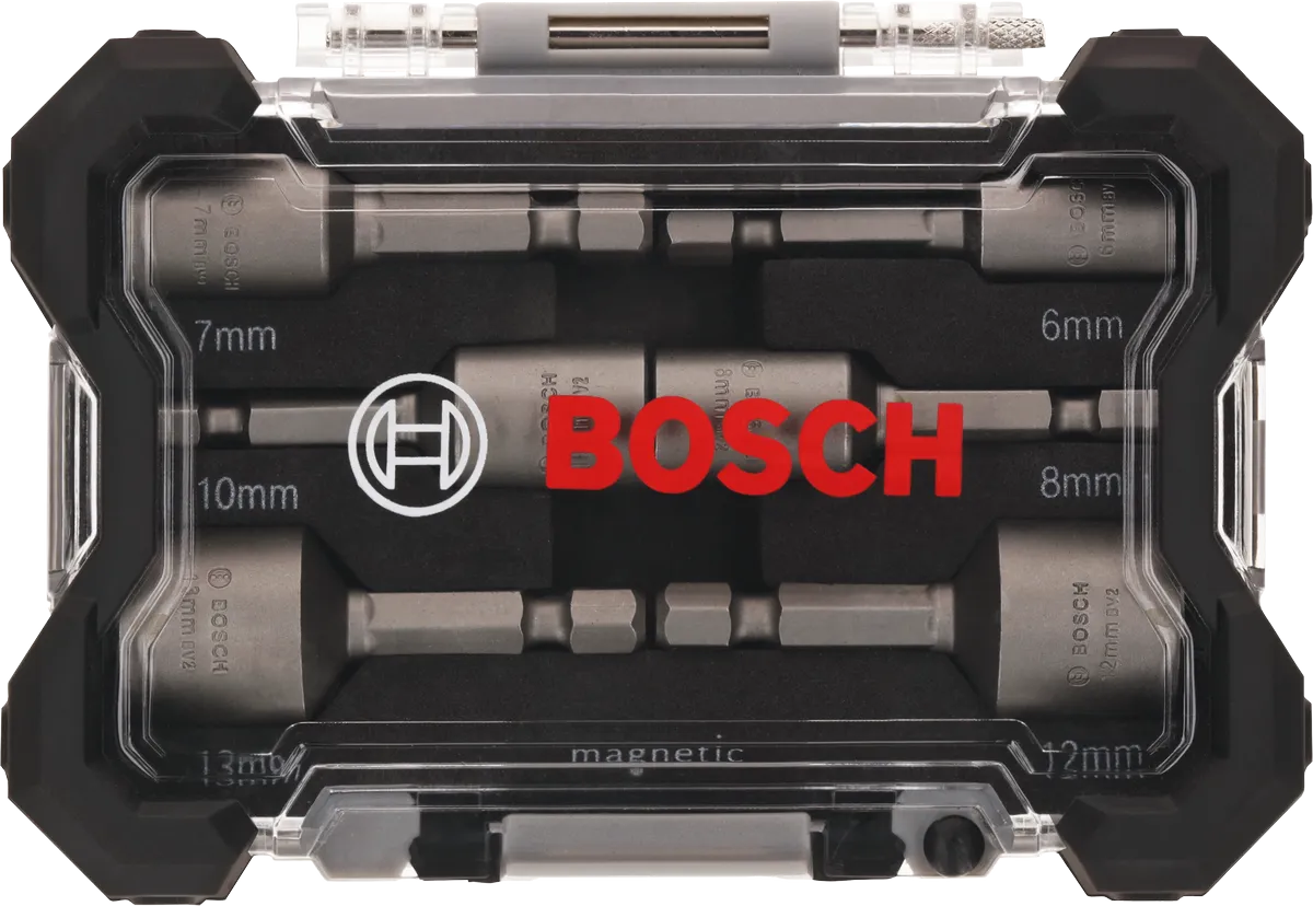 BOSCH - Coffret 6 douilles à choc aimantées 1/4'' - Réf. Fab. : 2608551079