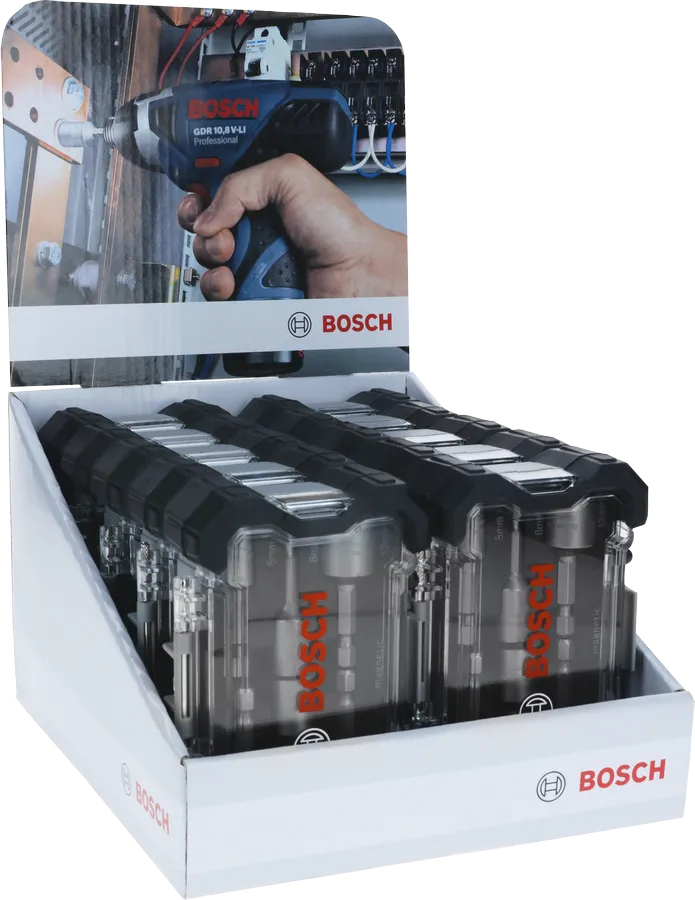 BOSCH - Coffret 6 douilles à choc aimantées 1/4'' - Réf. Fab. : 2608551079