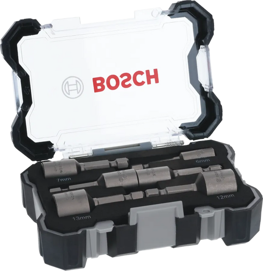 BOSCH - Set of 6 magnetic impact sockets 1/4'' - Manufacturer reference: 2608551079
