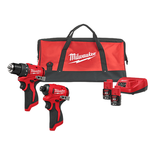 MILWAUKEE - Pack 2 machines-M12-BLPP2D-202B - Réf. fab.: MIW9000