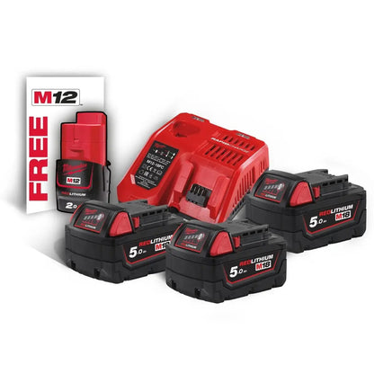 Milwaukee - Pack Nrg 18 Volts 5Ah - M18 NRG-503 - Réf. Fab. : 4933451423