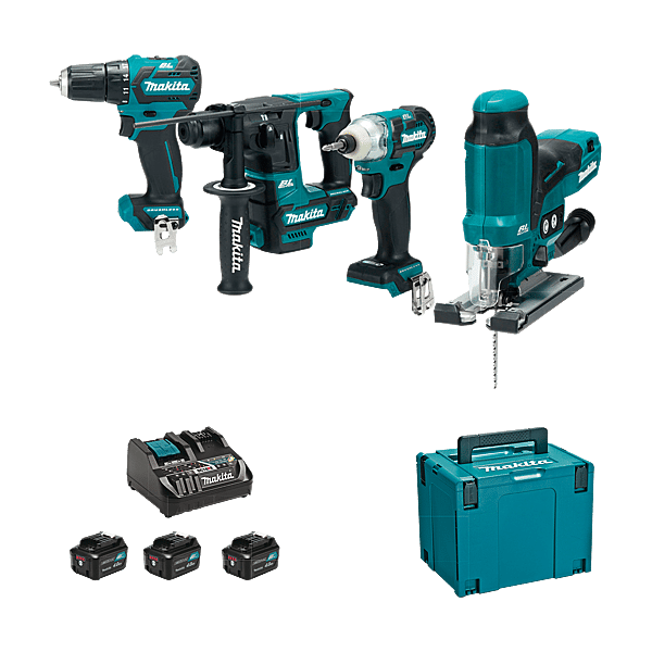 MAKITA - Pack électroportatif 4 machines - réf. fab.: LOT0184