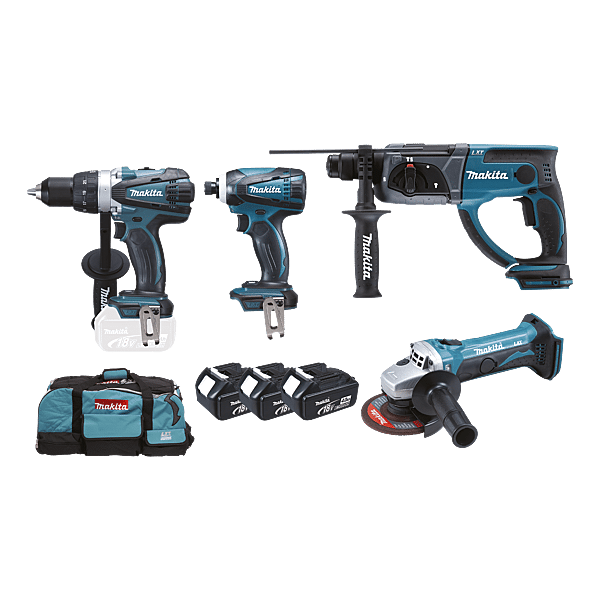 MAKITA - Pack électroportatif 4 machines Réf. fab.: DLX4054MX1