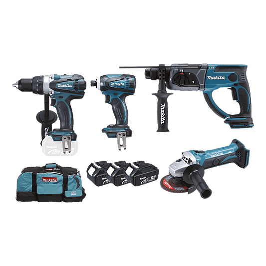 MAKITA - Pack électroportatif 4 machines Réf. fab.: DLX4054MX1