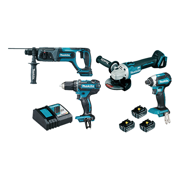 MAKITA - 4-piece Power Tool Kit - Mfg. Ref: DLX4109TJ