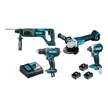 MAKITA - 4-piece Power Tool Kit - Mfg. Ref: DLX4109TJ