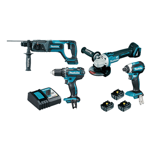 MAKITA - Pack électroportatif 4 machines - Réf. fab. : DLX4080TX1
