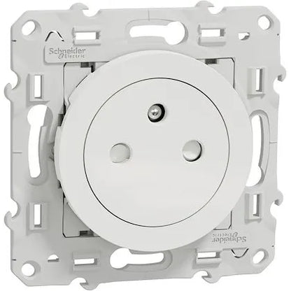 Schneider Electric -Odace 2011 - prise de courant 2P+T affleurante - blanc - Réf. Fab.: S520052