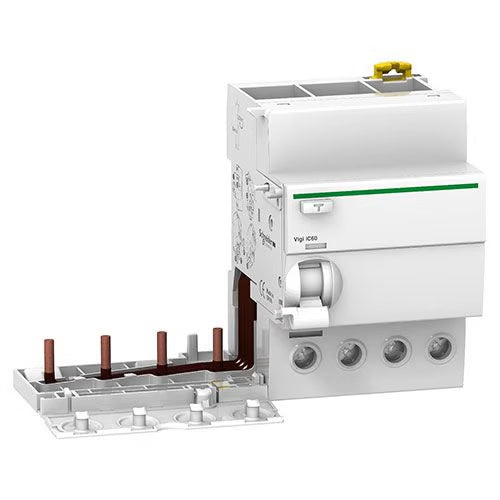Schneider Electric - Acti9 Vigi iC60 - Bloc diff 400Vca (PH/Ph) - 4P - 63A - 30mA - Type AC - Réf. fab.: A9V11463