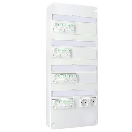 Schneider Electric - Resi9 XE Tableau électrique monté et câblé TAMC auto 4 rangées 2ID 40A 2ID 63A 14 disjoncteurs