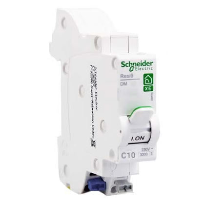 Schneider Electric - Resi9 XE Disjoncteur 10A auto Ph+N courbe C 3kA 230V - Réf. fab.: R9EFC610
