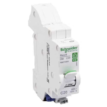 Schneider Electric - Resi9 XE - disjoncteur modulaire - 1P+N - 20A - courbe C - embrochable - Réf. fab.: R9EFC620