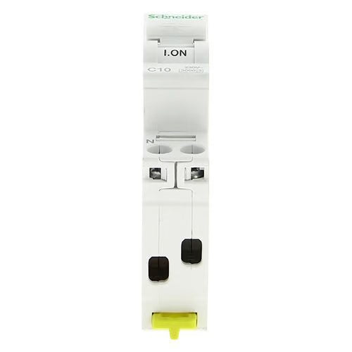 Schneider Electric - Resi9 - disjoncteur modulaire - 1P+N - 10A - courbe C - peignable - Réf. fab.: R9PFC610