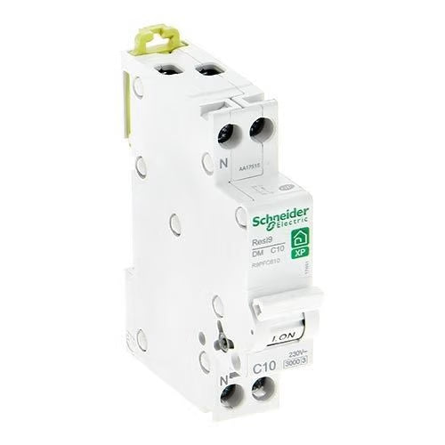 Schneider Electric - Resi9 - disjoncteur modulaire - 1P+N - 10A - courbe C - peignable - Réf. fab.: R9PFC610