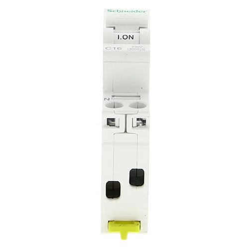 Schneider Electric - Resi9 - disjoncteur modulaire - 1P+N - 16A - courbe C - peignable - R9PFC616 - Réf. fab.: R9PFC616