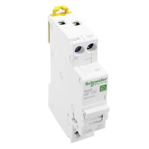 Schneider Electric - Resi9 - disjoncteur modulaire - 1P+N - 25A - courbe C - peignable - Réf. fab.: R9PFC625