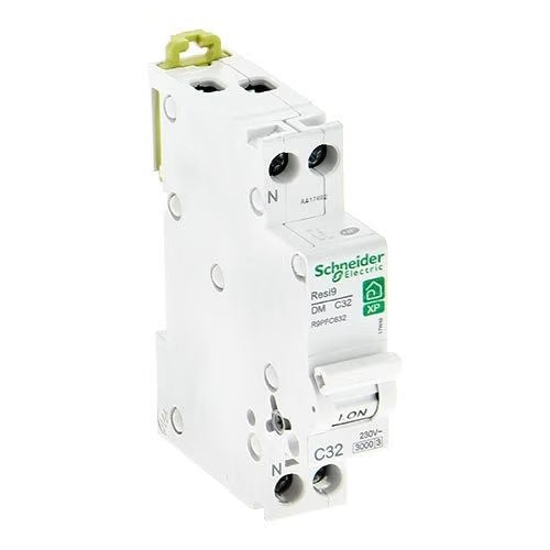 Schneider Electric - Resi9 - disjoncteur modulaire - 1P+N - 32A - courbe C - peignable - Réf. fab.: R9PFC632