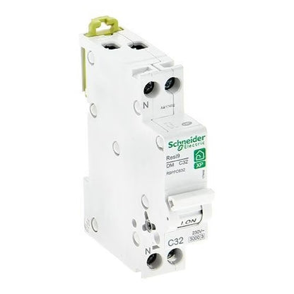 Schneider Electric - Resi9 - disjoncteur modulaire - 1P+N - 32A - courbe C - peignable - Réf. fab.: R9PFC632