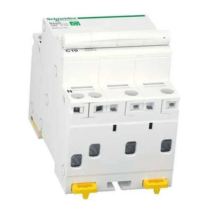 Schneider Electric - Resi9 - disjoncteur modulaire - 3P+N - 10A - courbe C - peignable - Réf. fab.: R9PFC710