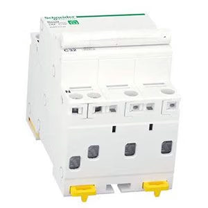 Schneider Electric - Resi9 - disjoncteur modulaire - 3P+N - 32A - courbe C - peignable - Réf. fab.: R9PFC732