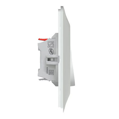 Schneider Electric - Ovalis - interrupteur va et vient - 10AX - Blanc - griffes montées - avec plaque - Réf. Fab.: S321204
