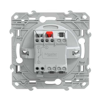Schneider Electric - Ovalis - interrupteur va et vient - 10AX - Blanc - Réf. Fab. : S320204