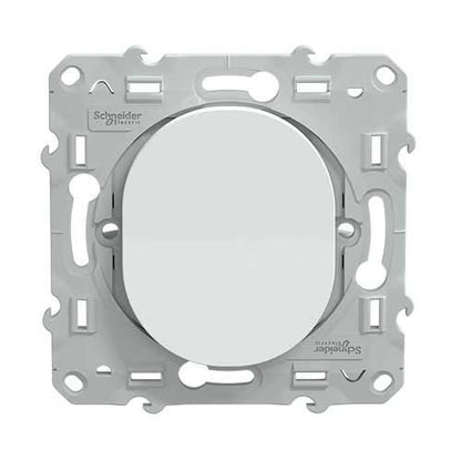 Schneider Electric - Ovalis - interrupteur va et vient - 10AX - Blanc - Réf. Fab. : S320204