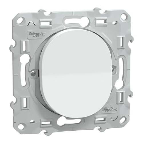 Schneider Electric - Ovalis - interrupteur va et vient - 10AX - Blanc - Réf. Fab. : S320204