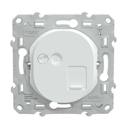 Schneider Electric - Ovalis Prise RJ45 grade 3 catégorie 6 STP blanc - Réf.: Fab. : S320476