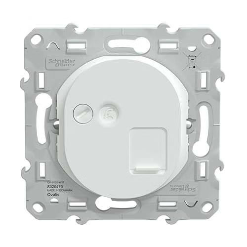 Schneider Electric - Ovalis Prise RJ45 grade 3 catégorie 6 STP blanc - Réf.: Fab. : S320476