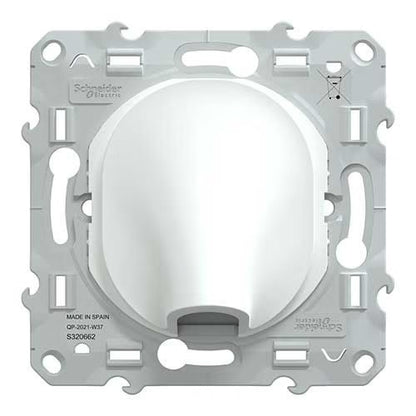 Schneider Electric - Ovalis - cable outlet - 16A - Ø6..12mm - White - Mfg. Ref.: S320662
