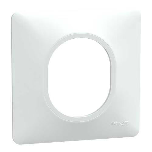 Schneider Electric - Ovalis - Plaque de finition - 1 poste Blanc - Réf. Fab. : S320702