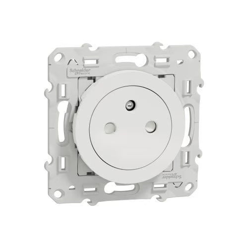 Schneider Electric - Odace 2011 - prise de courant 2P+T affleurante - blanc - Réf. Fab.: S520052