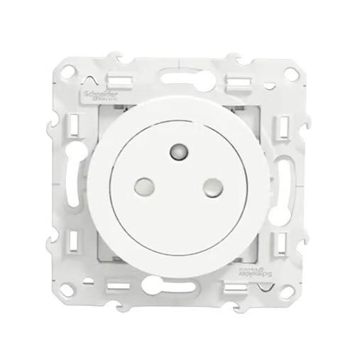 Schneider Electric - Odace 2011 - prise de courant 2P+T affleurante - blanc - Réf. Fab.: S520052