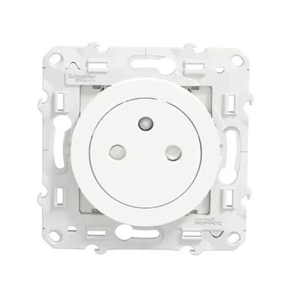 Schneider Electric - Odace 2011 - prise de courant 2P+T affleurante - blanc - Réf. Fab.: S520052