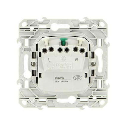 Schneider Electric - Odace 2011 - prise de courant 2P+T - blanc - à puits - Réf. Fab.: S520059