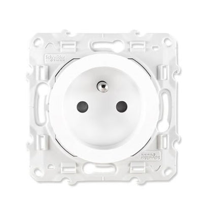 Schneider Electric - Odace 2011 - prise de courant 2P+T - blanc - à puits - Réf. Fab.: S520059