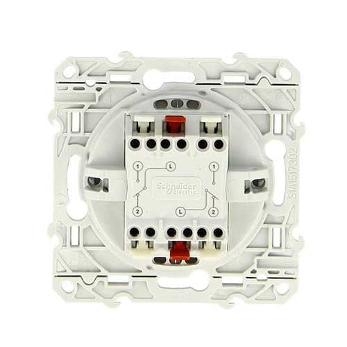 Schneider Electric - Odace 2011 - double va-et-vient - blanc - 10A - Réf. Fab. : S520214