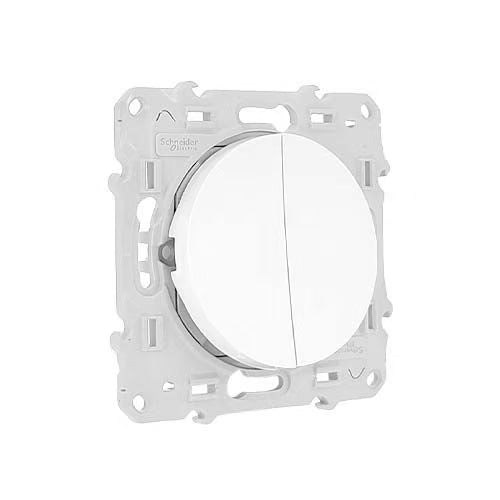 Schneider Electric - Odace 2011 - double poussoir - blanc- Réf. Fab. : S520216