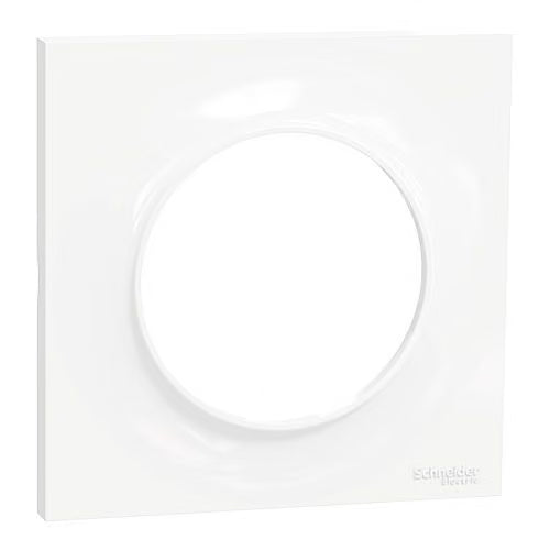 Schneider Electric - Odace 2011 Styl - plaque 1 poste blanc - Réf Fab.:  S520702