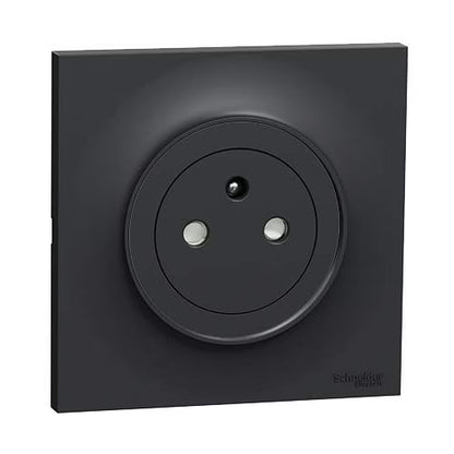 Schneider Electric - Odace 2011 - prise de courant 2P+T affleurante - anthracite - connexion rapide - Réf. Fab. : S540052