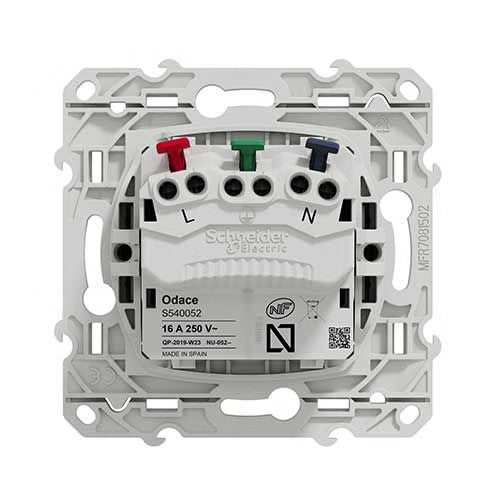 Schneider Electric - Odace 2011 - prise de courant 2P+T affleurante - anthracite - connexion rapide - Réf. fab.: S540052