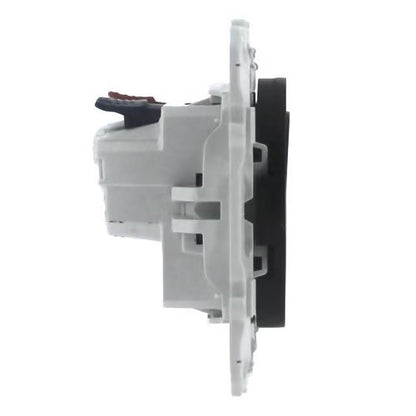 Schneider Electric - Odace 2011 - prise de courant 2P+T affleurante - anthracite - connexion rapide - Réf. fab.: S540052