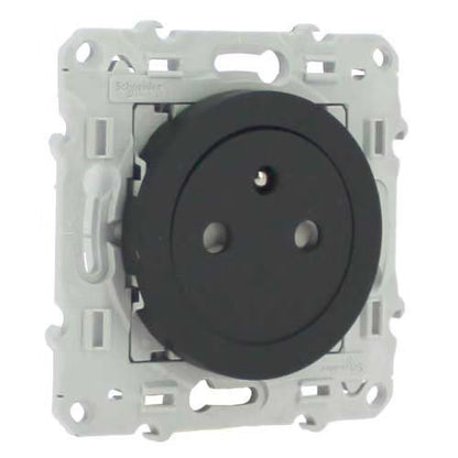 Schneider Electric - Odace 2011 - prise de courant 2P+T affleurante - anthracite - connexion rapide - Réf. fab.: S540052