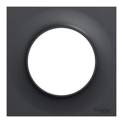 Schneider Electric - Odace 2011 Styl - plaque 1 poste anthracite - Réf. fab. : S540702