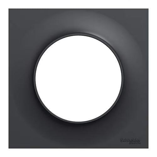 Schneider Electric - Odace 2011 Styl - plaque 1 poste anthracite - Réf. fab. : S540702