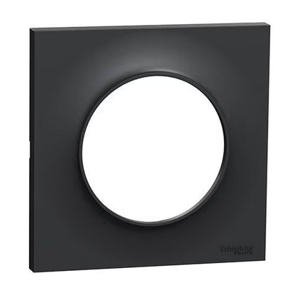 Schneider Electric - Odace 2011 Styl - plaque 1 poste anthracite - Réf. fab. : S540702