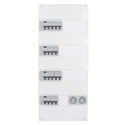 SIEMENS - Pre-equipped electrical panel 4 rows 2ID 40A 2ID 63A 14 circuit breakers - Manufacturer Ref: SIE006941