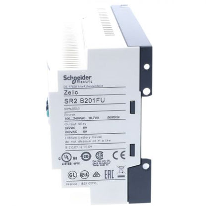 Schneider Electric - Zelio Logic - Compact smart relay - 20 I/O 100..240VAC - clock - display - Mfg. Ref.: SR2B201FU