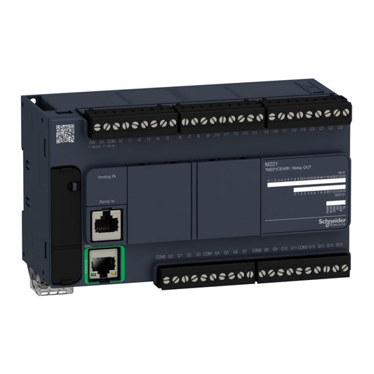 Schneider Electric - Automate Modicon M221 - Contrôleur 40 entrées/sorties - 240Vac - Relais - Ethernet +série - Réf. Fab.: TM221CE40R